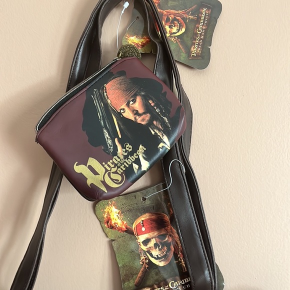 Disney Pirates of the Caribbean Depp Dead Man Bag and Wallet Jack New Old Stock - Picture 2 of 12
